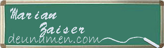 Marian Zaiser Visitenkarte